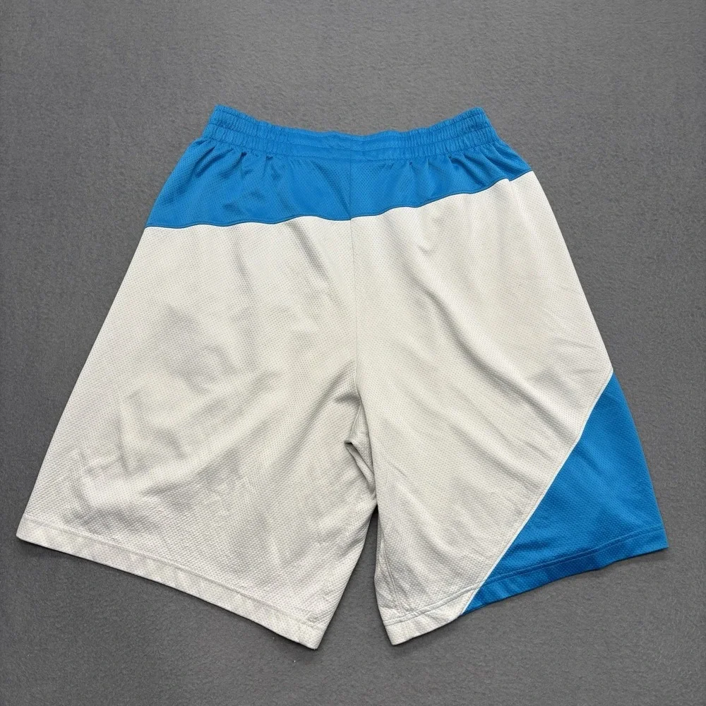 VTG Air Jordan Flying Mesh Basketball Shorts Mens XL Blue White Baggy Y2K Retro